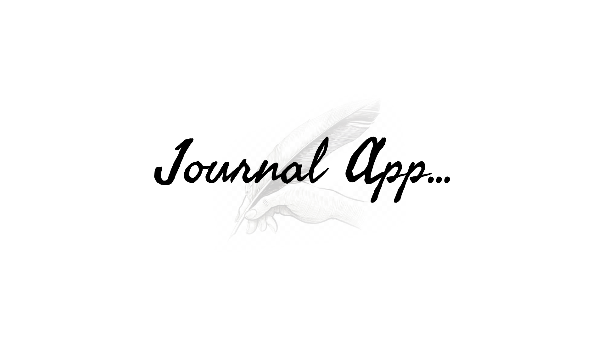 Screenshot of JournalApp project